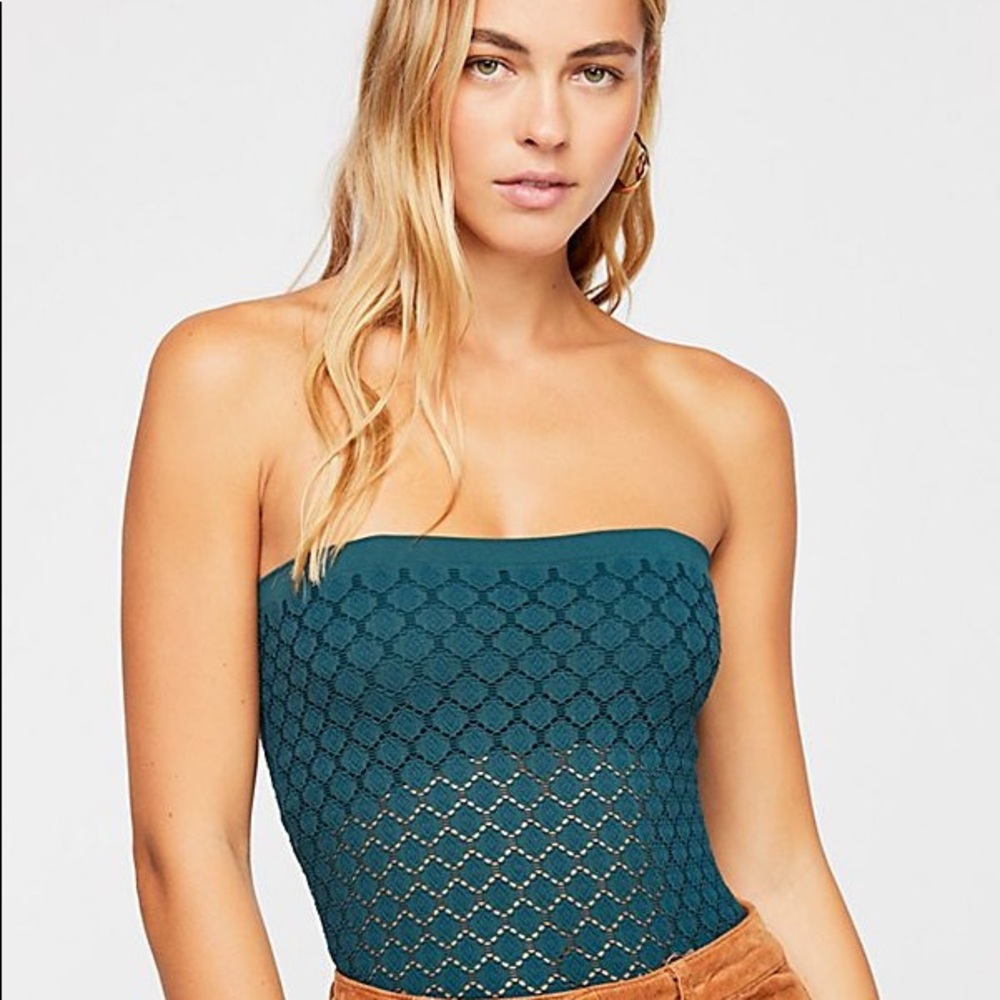 Free people green tube top